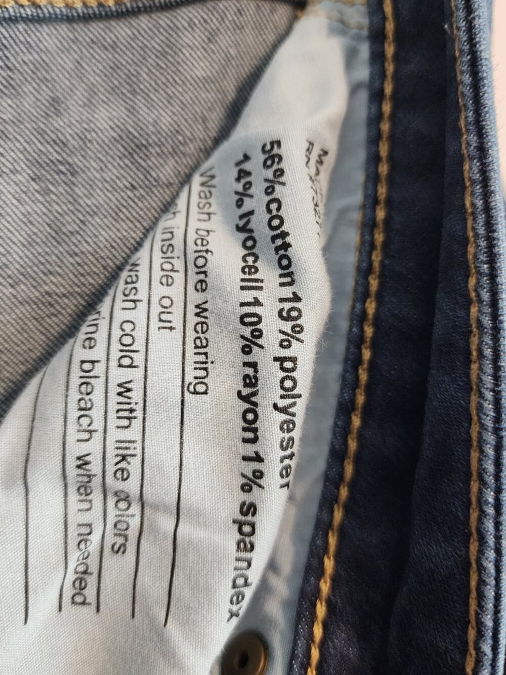 2/$25 Sonoma Goods for Life Skinny Blue Jeans Size 6 Short - Picture 10 of 10